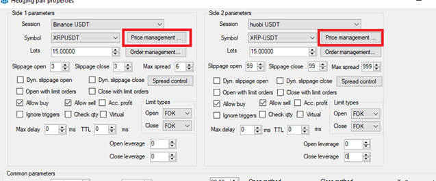 crypto arbitrage price management