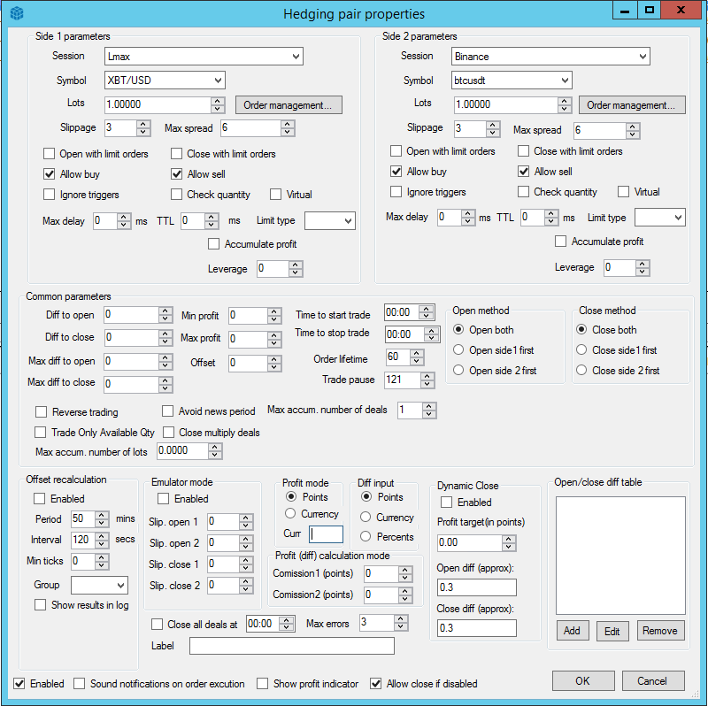 crypto arbitrage software settings